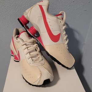 Nike White and Pink Sneakers